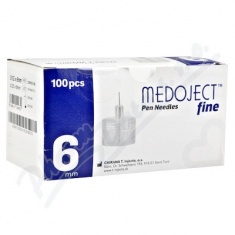Medoject Fine Игли за инсулинова писалка Пен файн 32G 0,23 х6 mm - 100 броя