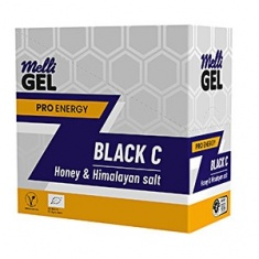 MelliGEL Black C БИО Енергиен меден спортен гел 32 g х12 броя
