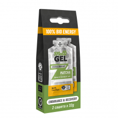 MelliGEL Matcha Енергиен меден спортен гел 32 g х2 броя