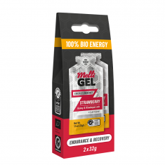 MelliGEL Strawberry Енергиен меден спортен гел 32 g х2 броя