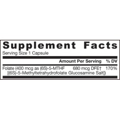 Methyl Folate 400mg. / 60 Caps.