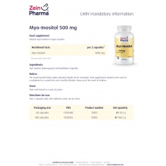 МИО-ИНОЗИТОЛ / MYO-INOSITOL – ZeinPharma (60 капс)