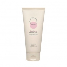 Missha Creamy Latte Почистваща пяна за лице с ягоди 172 ml