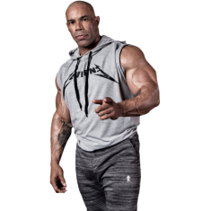 Мъжки суичър без ръкави / LM Hoodie Sleeveless Grey