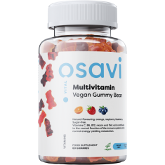 Multivitamin Vegan Gummy Bear | Orange, Raspberry, Blueberry x 60 капсули