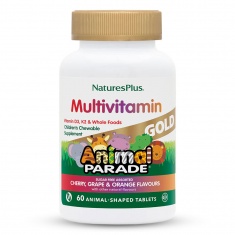 МУЛТИВИТАМИНИ за ДЕЦА с Пробиотик – Animal Parade (60 бр) - Асорти Плодове