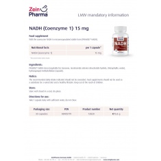 NADH – Коензим 1 – ZeinPharma (30 капс)