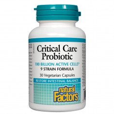 Natural Factors Critical Care Probiotic 100 млрд. активни пробиотици, 9 щама формула х30 V капсули