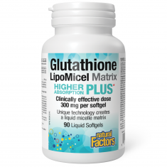 Natural Factors Глутатион LipoMicel Matrix 300 mg x90 софтгел капсули