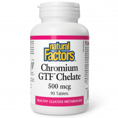 Natural Factors Хром GTF* (хелат) 500 µg х90 таблетки