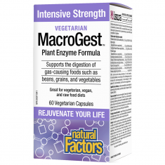Natural Factors MacroGest™ Растителна Ензимна формула 280 mg x60 капсули