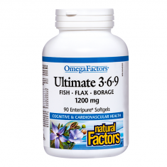 Natural Factors Ултимат Омега 3-6-9 1200 mg х90 софтгел капсули