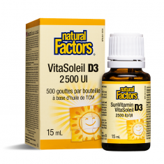 Natural Factors Витамин D3 2500 IU (капки) 15 ml
