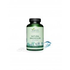 Natural Magnesium/ Натурален морски магнезий, 180 таблетки, 100% Vegan Vegavero