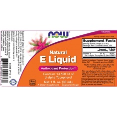 Natural Vitamin E Liquid | d-alpha Tocopherol