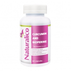 Naturalico Куркумин и биоперин х60 капсули