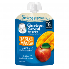 Nestle Gerber Пауч ябълка и манго 6м+ 80 g