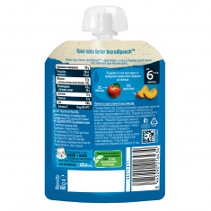 Nestle Gerber Пауч ябълка и праскова 6м+ 80 g