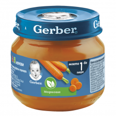 Nestle Gerber Пюре от моркови 80 g