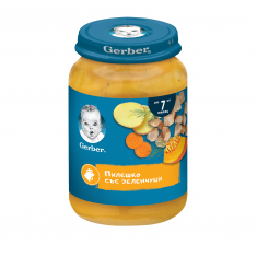 Nestle Gerber Пюре от пролетна супа с пуешко и копър 7м+ 190 g