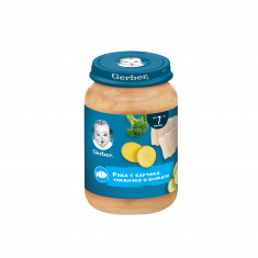 Nestle Gerber Пюре от риба с картофи, тиквички и броколи 7м+ 190 g