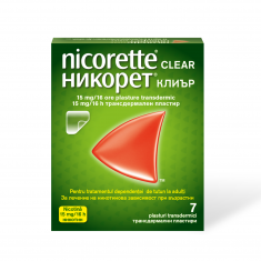 Никорет Clear 10 mg/16 h х7 трансдермални пластири