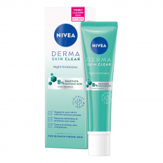 Nivea Derma Skin Clear Нощен ексфолиант за лице 40 ml