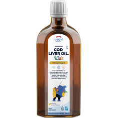 Norwegian Cod Liver Oil Kids | Lemon Flavored Liquid Omega