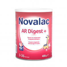 Novalac AR DIGEST+ Мляко за кърмачета при регургитация 0-12 месеца 400 g