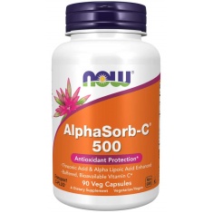 Now - Alphasorb-C 500 Мг - 90 Капсули