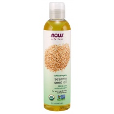 Now - Био Сусамово Масло - Sesame Seed Oil Organic - 237 Ml
