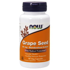 Now - Grape Seed Antioxidant 60 Мг - 90 Капсули