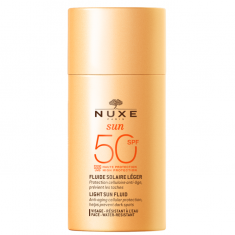 Nuxe Sun SPF50 Ултра-лек флуид 50 ml + ПОДАРЪК Шампоан за коса и тяло за след слънце 100 ml