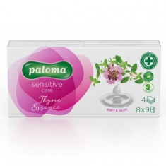 Paloma Sensitive Care Четирипластови носни кърпи с мащерка 8х9 х10 броя