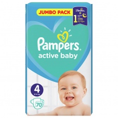 Pampers Active Baby пелени 4 Макси х58 броя