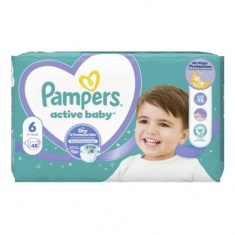 Pampers Active Baby пелени 6 XL х44 броя