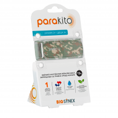 Parakito Репелентна гривна против комари за деца + 2 бр. таблетки - Камуфлаж