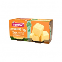 Plasmon 0205 Пюре топено сирене 4+м 2 бр. х80 ml
