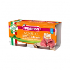 Plasmon 1091 Пюре агнешко месо 4+м 2 бр. х80 ml
