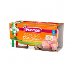 Plasmon 1092 Пюре заешко месо 4+м 2 бр. х80 ml