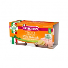 Plasmon 1236 Рибно меню пастърва със зеленчуци 6+м 2 бр. х80 ml