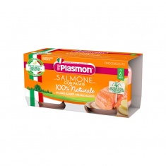 Plasmon 1237 Рибно меню сьомга със зеленчуци 6+м 2 бр. х80 ml