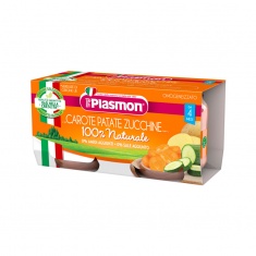 Plasmon 1672 Меню - моркови с картофи и тиквички 4+м 2 бр. х80 ml