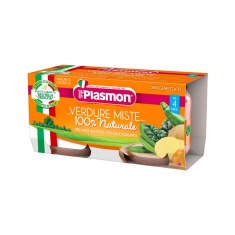 Plasmon 1700 Меню - зеленчуци микс 4+м 2 бр. х80 ml