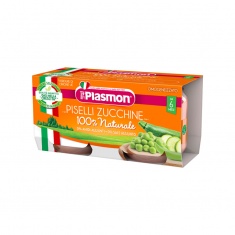 Plasmon 1702 Меню - грах с тиквички 6+м 2 бр. х80 ml