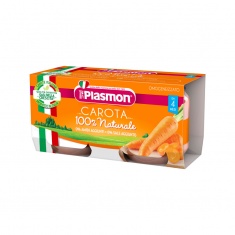 Plasmon 3385 Пюре - моркови 4+м 2 бр. х80 ml