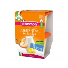 Plasmon 3827 Млечен десерт с ванилия 6+м 2 бр. х120 ml