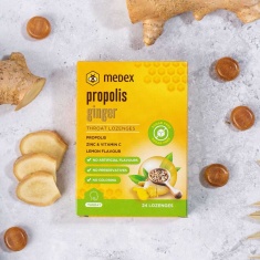 ПРОПОЛИС с Джинджифил Пастили / PROPOLIS Ginger – Medex (24 бр)