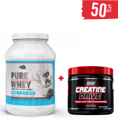 Pure Nutrition - Pure Whey - 2272 Г + Nutrex Creatine Drive 150 G 50% Off