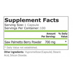 Pure Nutrition - Saw Palmetto - 700 Mg - 100 Capsules